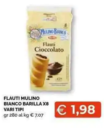 Mercatò Local FLAUTI MULINO BIANCO BARILLA X8 VARI TIPI gr 280 offerta