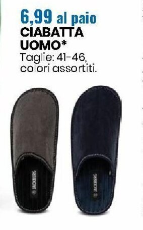 Eurospin Ciabatta Uomo offerta