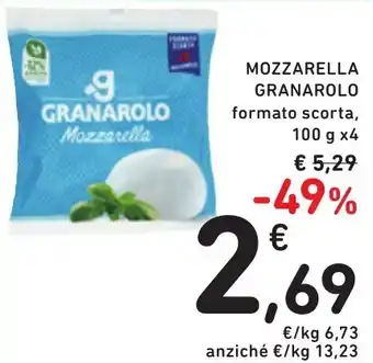 Spazio Conad MOZZARELLA GRANAROLO formato scorta, 100 g x 4 offerta