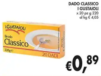 D'Italy DADO CLASSICO I GUSTAIOLI x 20 pz g 220 offerta