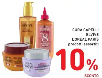 Spazio Conad CURA CAPELLI ELVIVE L'ORÉAL PARIS prodotti assortiti offerta