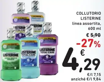 Spazio Conad COLLUTORIO LISTERINE linea assortita, 600 ml offerta