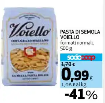 Coop PASTA DI SEMOLA VOIELLO formati normali, 500 g offerta