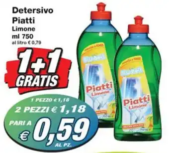 Prix Quality Detersivo Piatti Limone ml 750 offerta