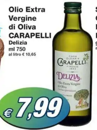 Prix Quality Olio Extra Vergine di Oliva CARAPELLI Delizia ml 750 offerta