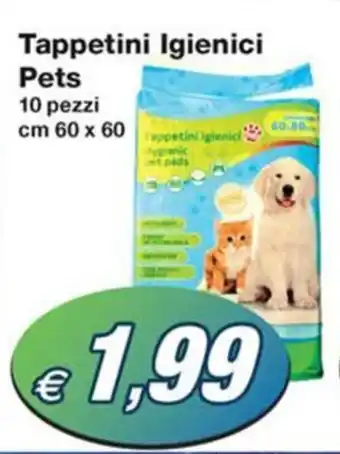 Prix Quality Tappetini Igienici Pets 10 pezzi cm 60 x 60 offerta