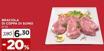 Alì Supermercati BRACIOLA DI COPPA DI SUINO offerta