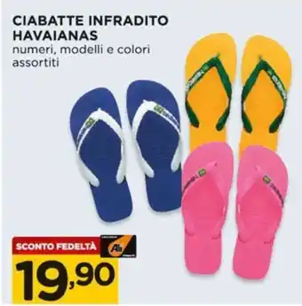 Alì Supermercati CIABATTE INFRADITO HAVAIANAS offerta