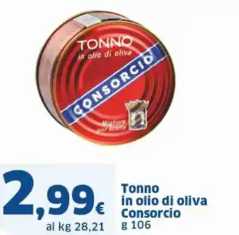 Tonno in olio di oliva Consorcio g 106