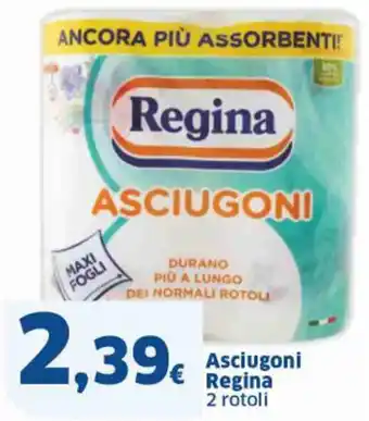 Sigma Asciugoni Regina 2 rotoli offerta
