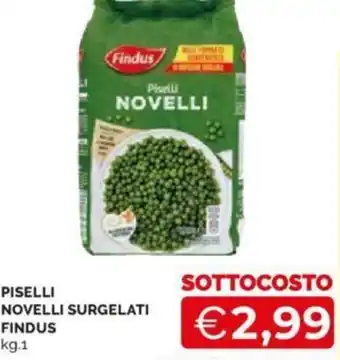 Mercatò PISELLI NOVELLI SURGELATI FINDUS kg 1 offerta