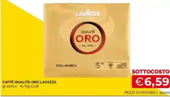 Mercatò CAFFÈ QUALITÀ ORO LAVAZZA gr 250 x 2 offerta