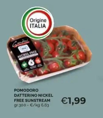Mercatò POMODORO DATTERINO NICKEL FREE SUNSTREAM gr.300 offerta