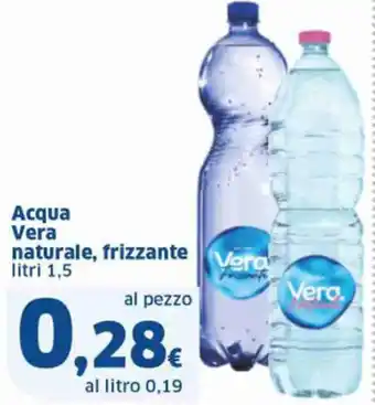 Sigma Acqua Vera naturale, frizzante litri 1,5 offerta