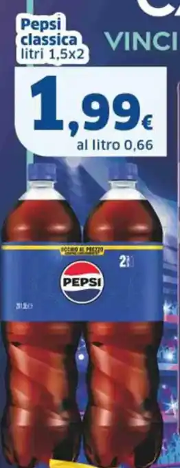 Sigma Pepsi classica litri 1,5x2 offerta