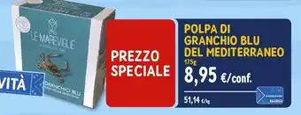 Sapore di Mare POLPA DI GRANCHIO BLU DEL MEDITERRANEO 175g offerta