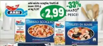 Il Castoro Supermercati Frutti di mare misto al naturale per primi piatti e antipasti 300 g(ml) offerta