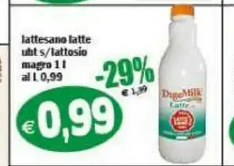 Il Castoro Supermercati Latte uht senza lattosio magro 1000 ml offerta