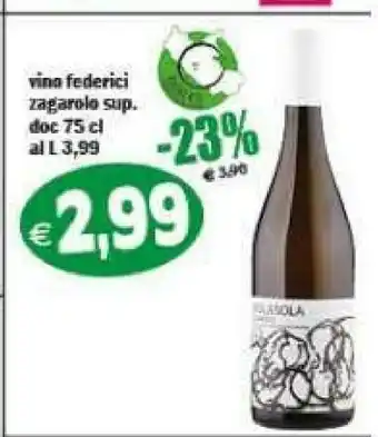 Il Castoro Supermercati Vino federici zagarolo sup doc offerta