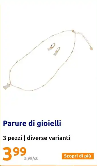 Action Parure di gioielli 3 pezzi | diverse varianti offerta