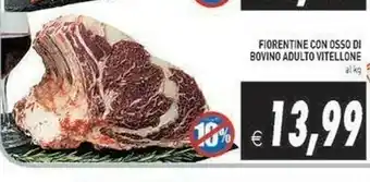 Iperfamily Fiorentine con osso di bovino adulto vitellone offerta