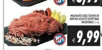 Iperfamily Macinato sceltissimo di bovino adulto scottona nazionale offerta