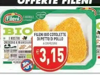 Iperfamily Cotolette di petto di pollo bio 220 g(ml) offerta