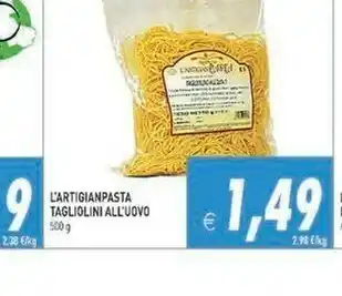 L'artigianpasta tagliolini all'uovo