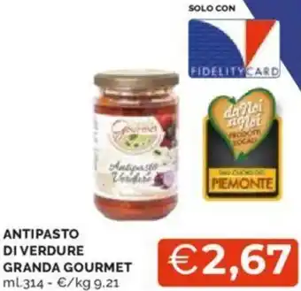 Mercatò ANTIPASTO DI VERDURE GRANDA GOURMET ml.314 offerta