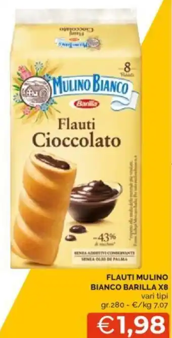 Mercatò FLAUTI MULINO BIANCO BARILLA X8 vari tipi gr 280 offerta