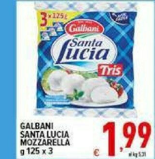 Iper Triscount Mozzarella offerta
