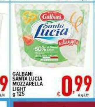 Iper Triscount Mozzarella offerta