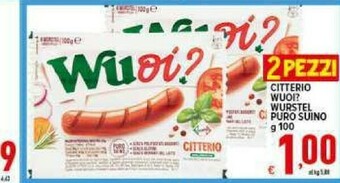 Iper Triscount Wurstel offerta