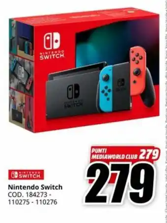 MediaWorld Nintendo Switch offerta