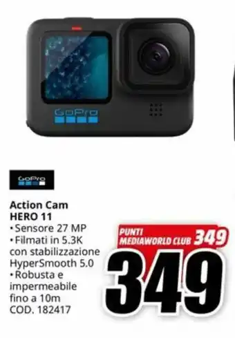 MediaWorld GoPro Action Cam HERO 11 offerta