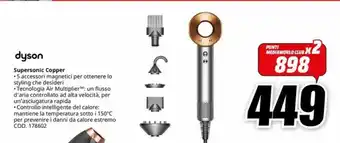 MediaWorld dyson Supersonic Copper offerta