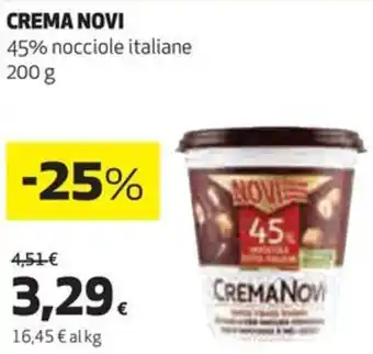 Coop CREMA NOVI 45% nocciole italiane 200 g offerta