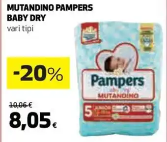 Coop MUTANDINO PAMPERS BABY DRY vari tipi offerta