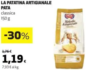 Coop LA PATATINA ARTIGIANALE PATA classica 150 g offerta