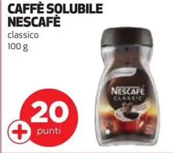 Coop CAFFÈ SOLUBILE NESCAFÈ classico 100 g offerta