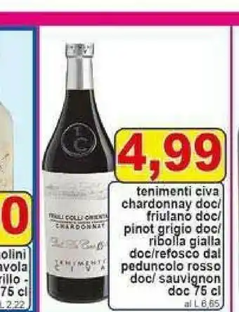 Pewex Chardonnay doc 750 ml offerta