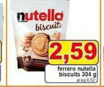 Pewex Nutella biscuits offerta