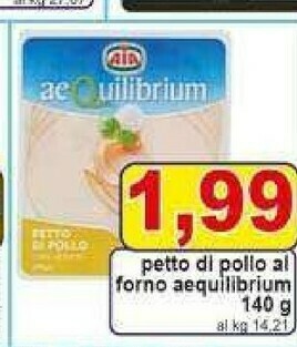 Pewex Aia - petto di pollo al forno aequilibrium 140 g(ml) offerta