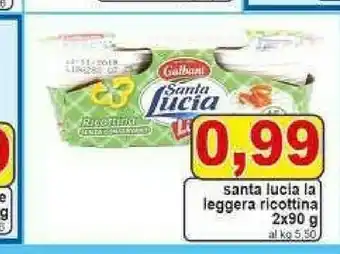 Pewex Santa lucia light ricottina 180 g(ml) offerta