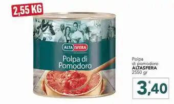 Altasfera Polpa di pomodoro ALTASFERA 2550 gr offerta