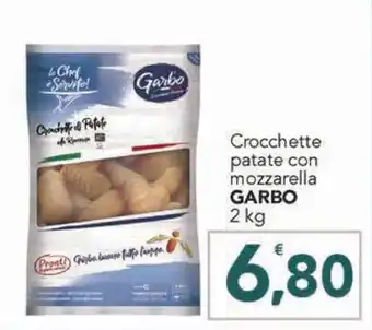 Altasfera Crocchette patate con mozzarella GARBO 2 kg offerta