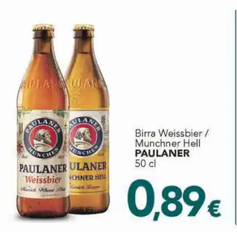Altasfera Birra Weissbier / Munchner Hell PAULANER 50 cl offerta