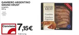 Coop GAMBERO ARGENTINO GRAND KRUST surgelato, 400 g offerta