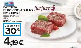 Coop BATTUTA DI BOVINO ADULTO FIOR FIORE offerta