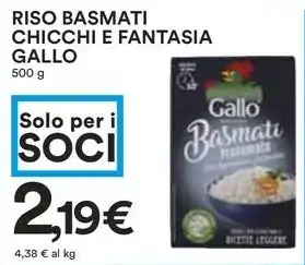 Coop RISO BASMATI CHICCHI E FANTASIA GALLO 500 g offerta